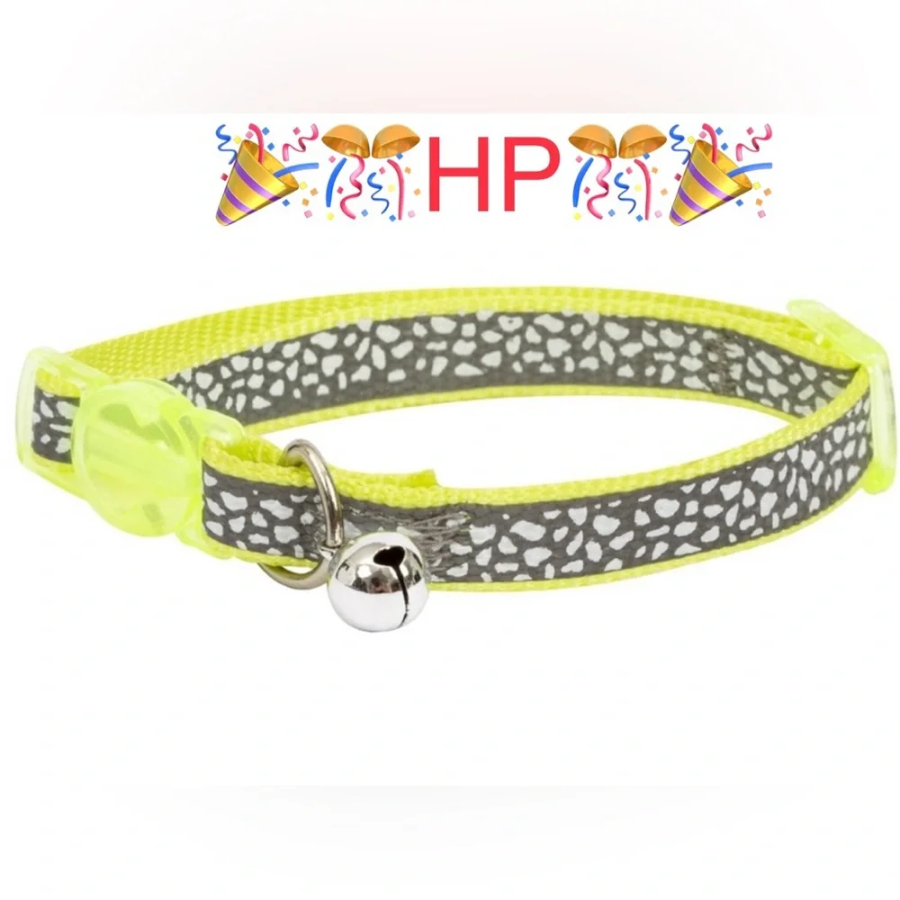 ✅2/$24 🎊2X HP🎉🆕 Vibrant Life Polyester and Metal Animal print Fashion Cat Collar